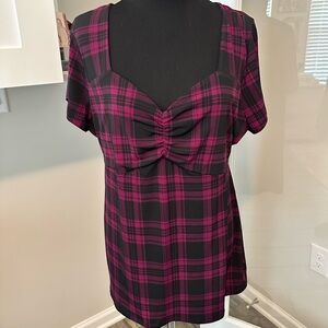 Torrid Studio Knit Ruched Sweetheart Neck Top